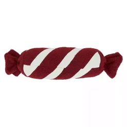Red and White Candy Roll Pillow