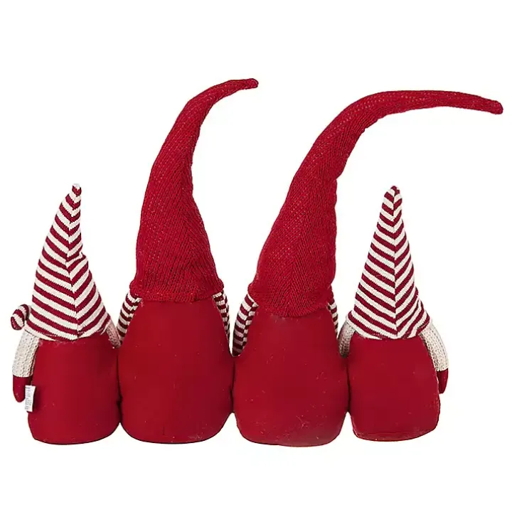 Red and White Plush Gnome Decoration