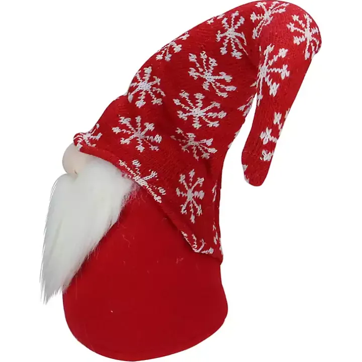 Red and White Snowflake Christmas Gnome