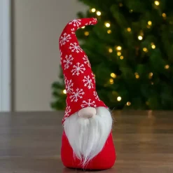 Red and White Snowflake Christmas Gnome