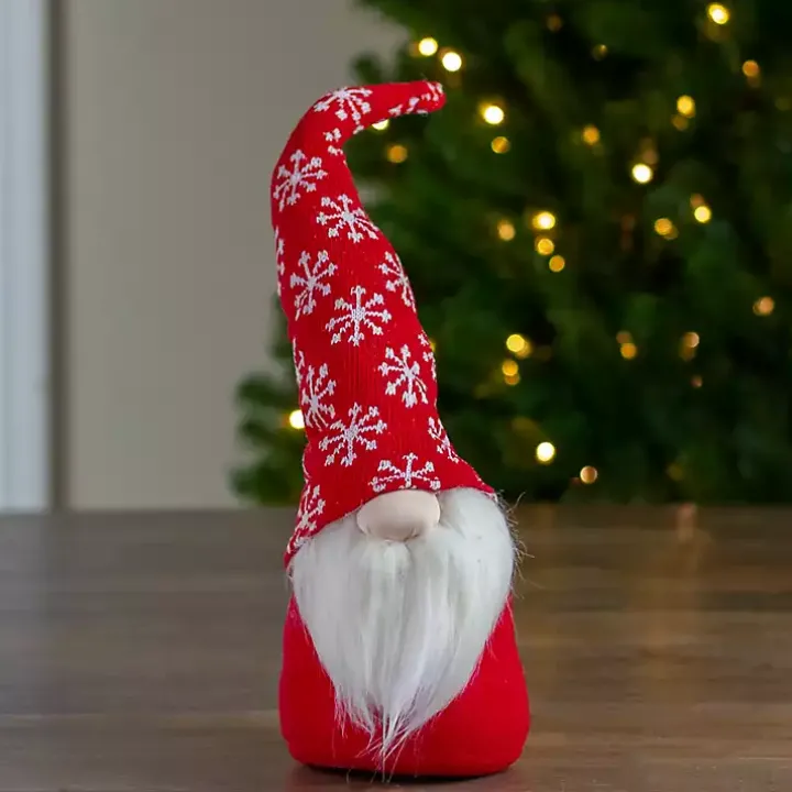 Red and White Snowflake Christmas Gnome