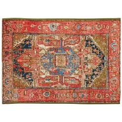 Red Diamond Medallion Indoor/Outdoor Rug, 3x4
