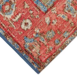 Red Diamond Medallion Indoor/Outdoor Rug, 3x4