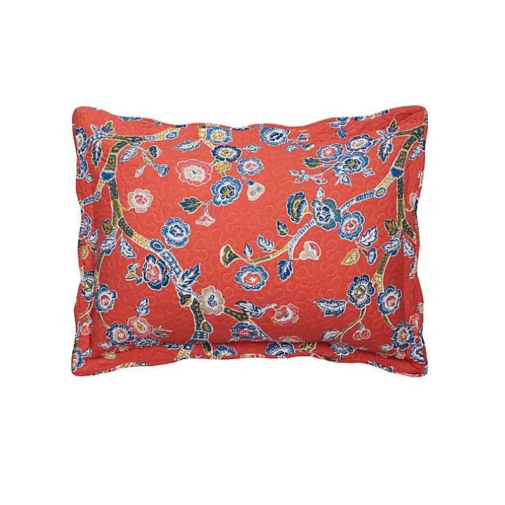 Red Floral Dreams 3-pc. King Quilt Set