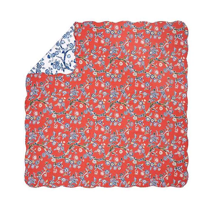 Red Floral Dreams 3-pc. King Quilt Set