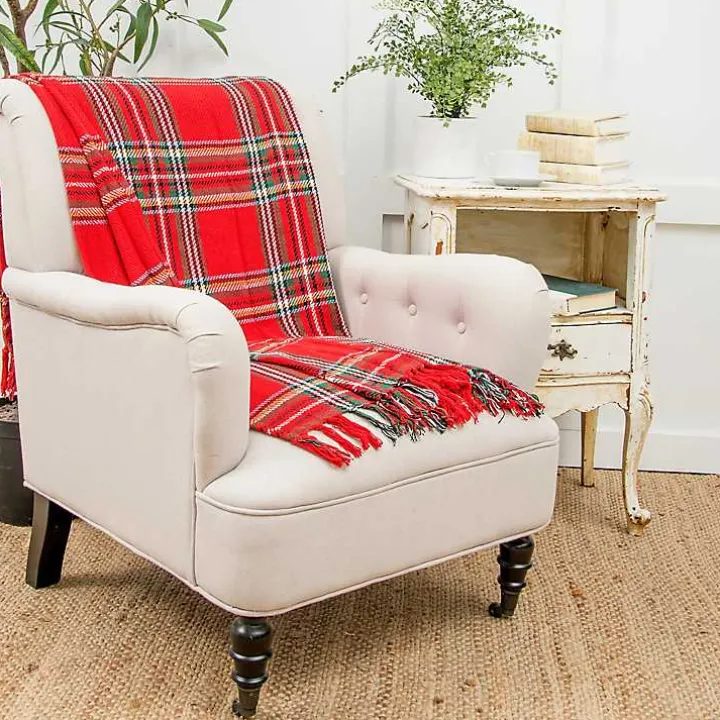 Red Green Yellow Christmas Throw Blanket