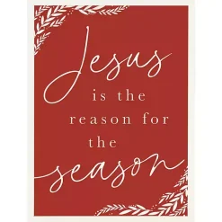 Red Reason for the Season Wall Plaque