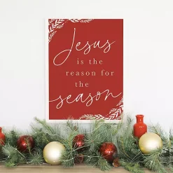 Red Reason for the Season Wall Plaque