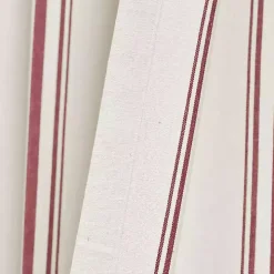 Red Stripe Farmhouse Curtain Panel Set, 95 in.
