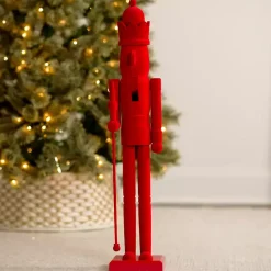 Red Velvet Nutcracker Statue