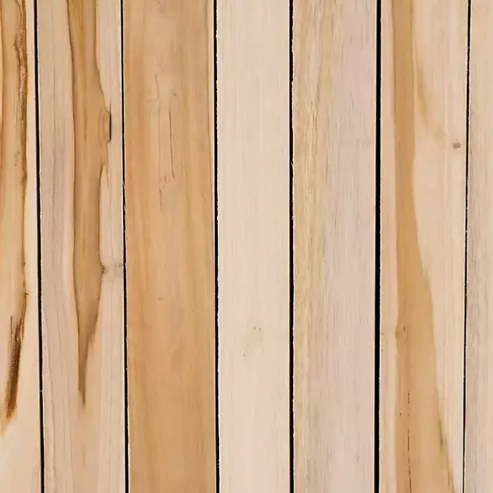 Repurposed Wood Logs Square Coffee Table