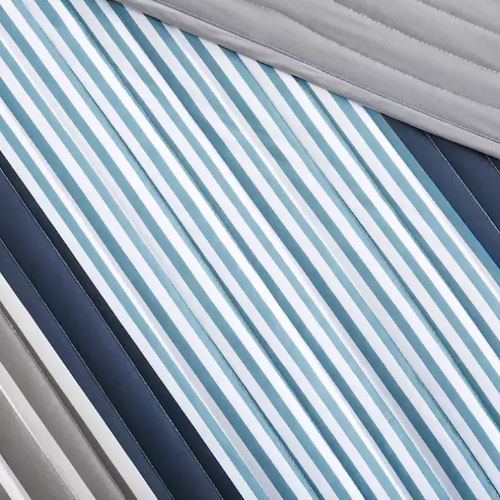 Reversible Stripes 4-pc. Twin/Twin XL Quilt Set