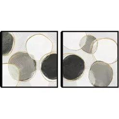 River Bottom Framed Canvas Art Prints, Set of 2