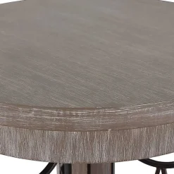 Roberta Gray Wood Decorative Metal Accent Table