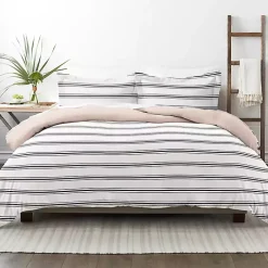 Rose Pink Echo Stripe 2-pc. Twin Duvet Cover Set
