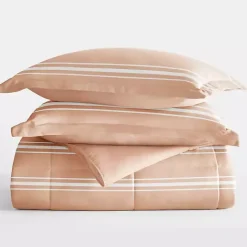 Rose Striped Reversible 3-pc. Queen Comforter Set