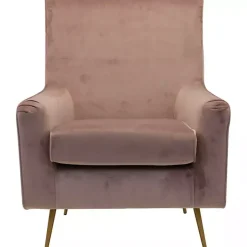 Rose Velvet Lana Accent Chair