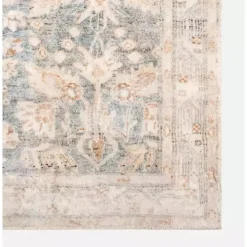 Rosette Denim Area Rug, 5x7