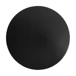Round Black Wood Jess Accent Table