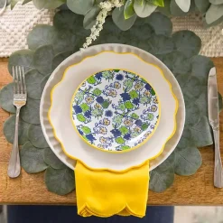 Round Eucalyptus Leaves Placemat