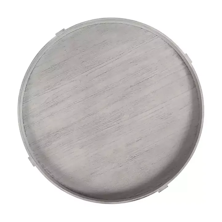 Round Gray Bellport Coffee Table