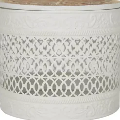 Round Intricate Laser Cut Boxes, Set of 3