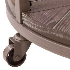 Round Kona Rolling Coffee Table