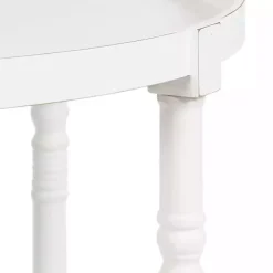 Round White Bellport Coffee Table