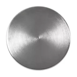 Round Zia Silver Metal Accent Table