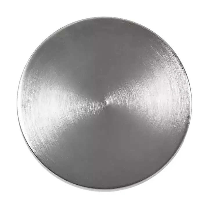 Round Zia Silver Metal Accent Table
