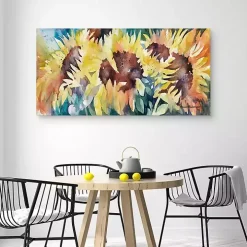 Row of Sun Light Canvas Art Print