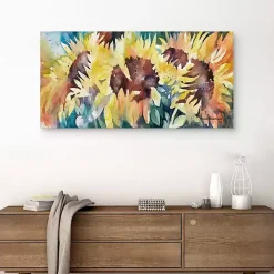Row of Sun Light Canvas Art Print
