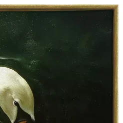 Royal Swan Framed Canvas Art Print