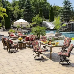 Ruby Tropical 2-pc. Outdoor Deep Seat Cushion
