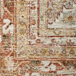 Rust Distressed Multi Medallion Runner, 2x10