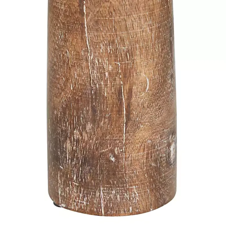 Rust Rustic Mango Wood 3-pc. Candle Holder Set