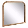 Rustic Brown Wide Arch Wall Mirror