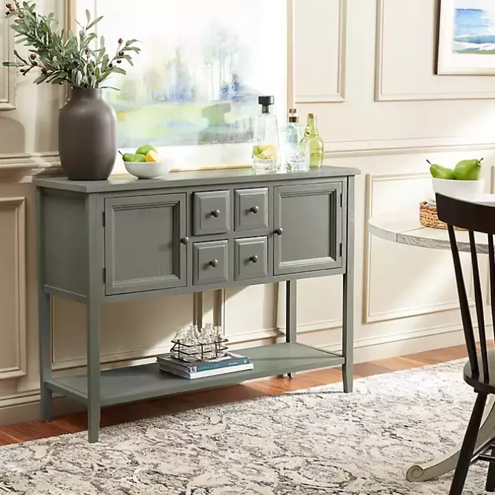 Rustic Gray 4-Drawer Charlotte Sideboard
