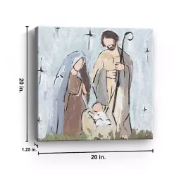 Rustic Nativity Canvas Art Print
