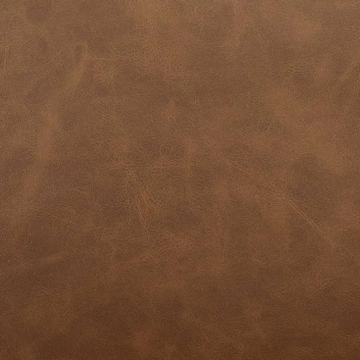 Saddle Brown Faux Leather Accent Chair