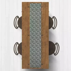 Sage Christmas Trees Table Runner