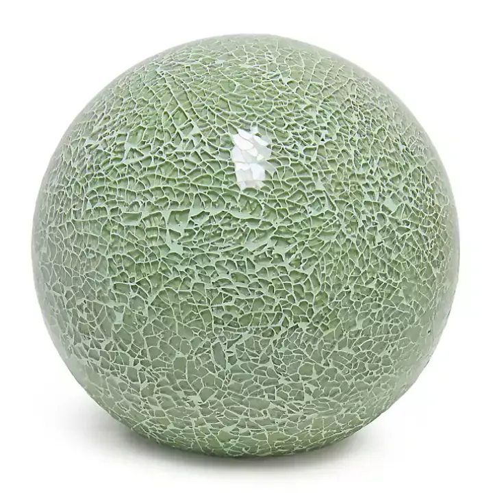 Sage Green Mosaic Ball Table Lamp