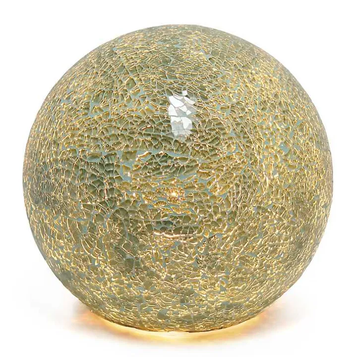 Sage Green Mosaic Ball Table Lamp