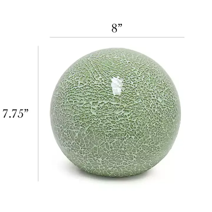 Sage Green Mosaic Ball Table Lamp