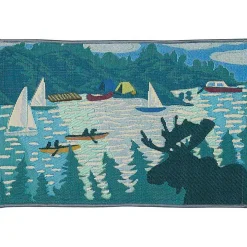 Sailboat Indoor/Outdoor Rug, 2x3