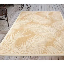 Sand Cabo Palm Indoor/Outdoor Rug, 7x9
