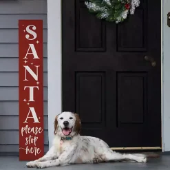 Santa Please Stop Here Porch Board