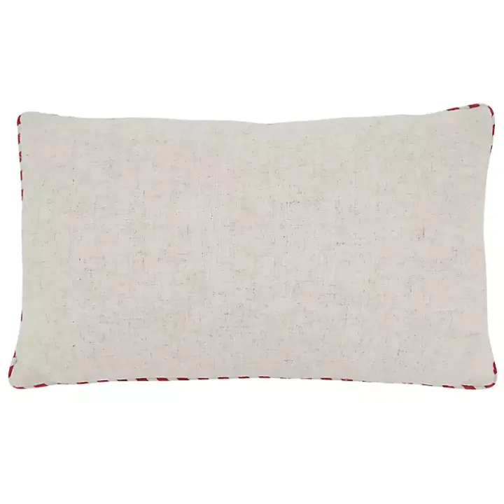 Santa with Truck and Trailer Pillow