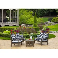 Sapphire Ashland Jacobean Outdoor Pillow