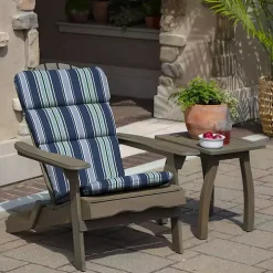 Sapphire Stripe Outdoor Adirondack Cushion